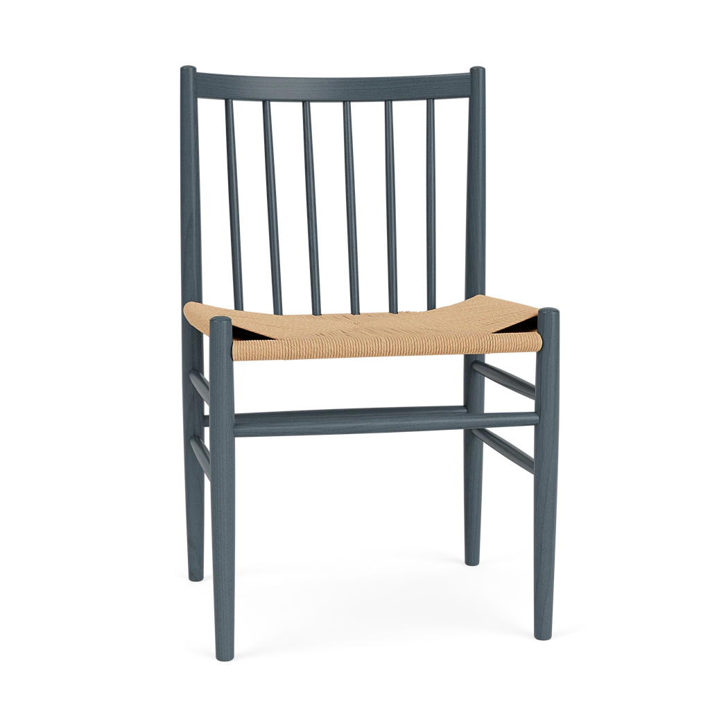 J80 - Chair - Beech - Blue Grey J80 - Chair - Beech - Blue Grey